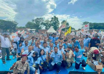 Puluhan Ribu Masyarakat Tegal dan Brebes Padati Kampanye Akbar Prabowo-Gibran