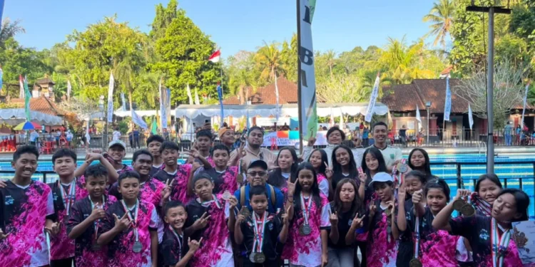 Possi Pasuruan Borong 31 Emas di Kejurnas Finswimming Badung Open 2026