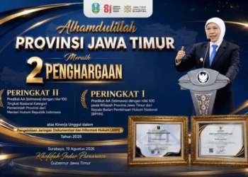 Jatim Raih Dua Penghargaan Nasional JDIH, Predikat AA dan Nilai 100